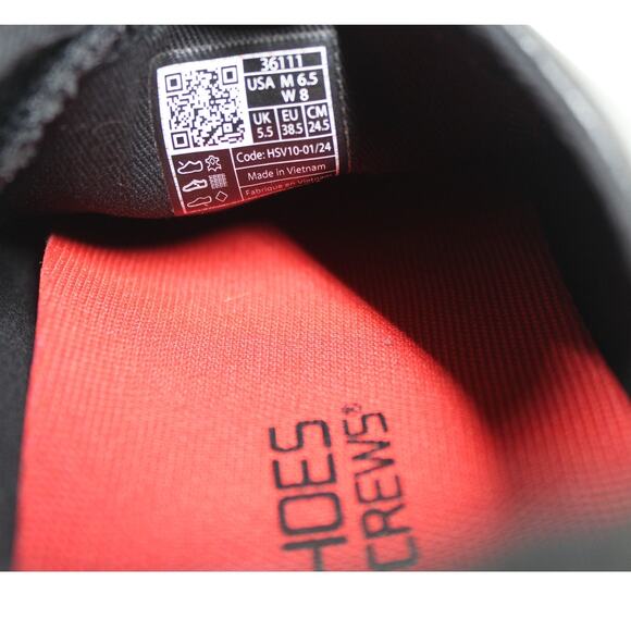 Shoes for Crews Old School Low-Rider Black Leather Shoes Mens 6.5 Womens 8 - Picture 5 of 5